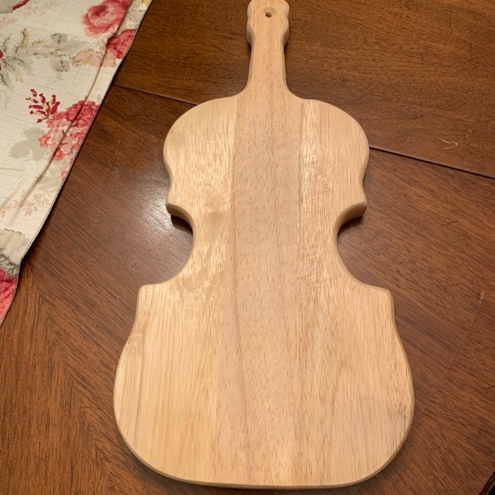 Violin Shaped Cutting Board